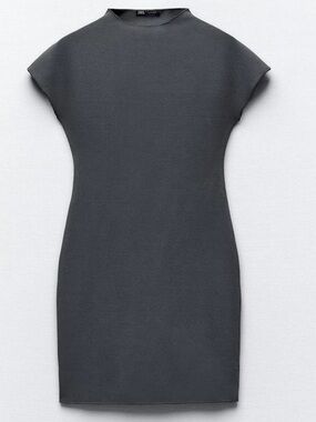 Zara - Mini Stretch Knit Dress - Gray